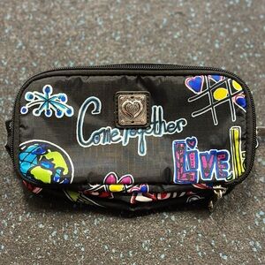 Brighton Black Multicolor Cosmetic Bag
